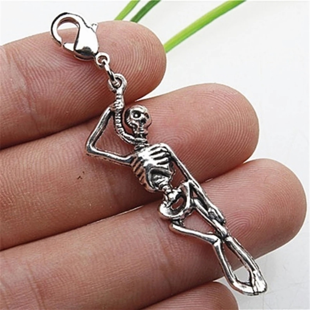 clip on hanging skeleton charms for bracelet planner
